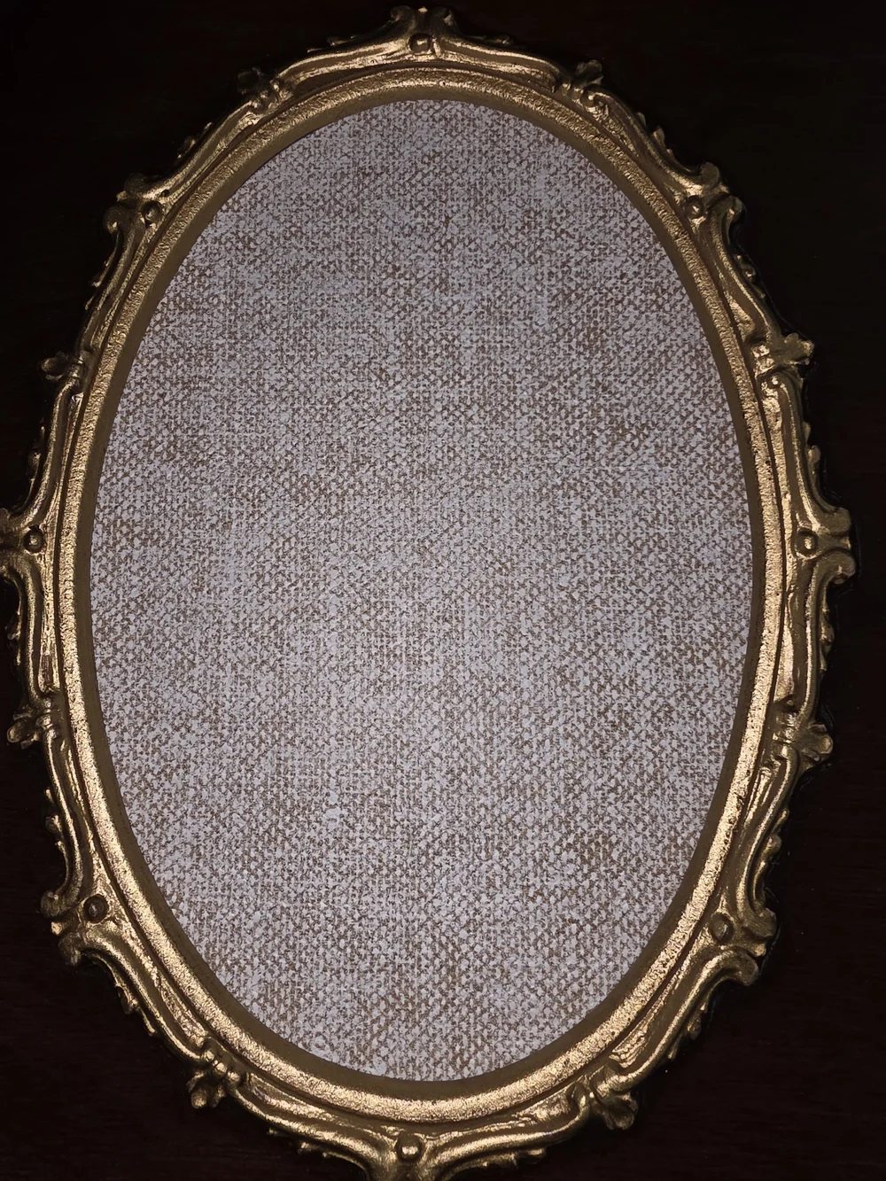 Gold Ornate Oval Vintage Photo Album